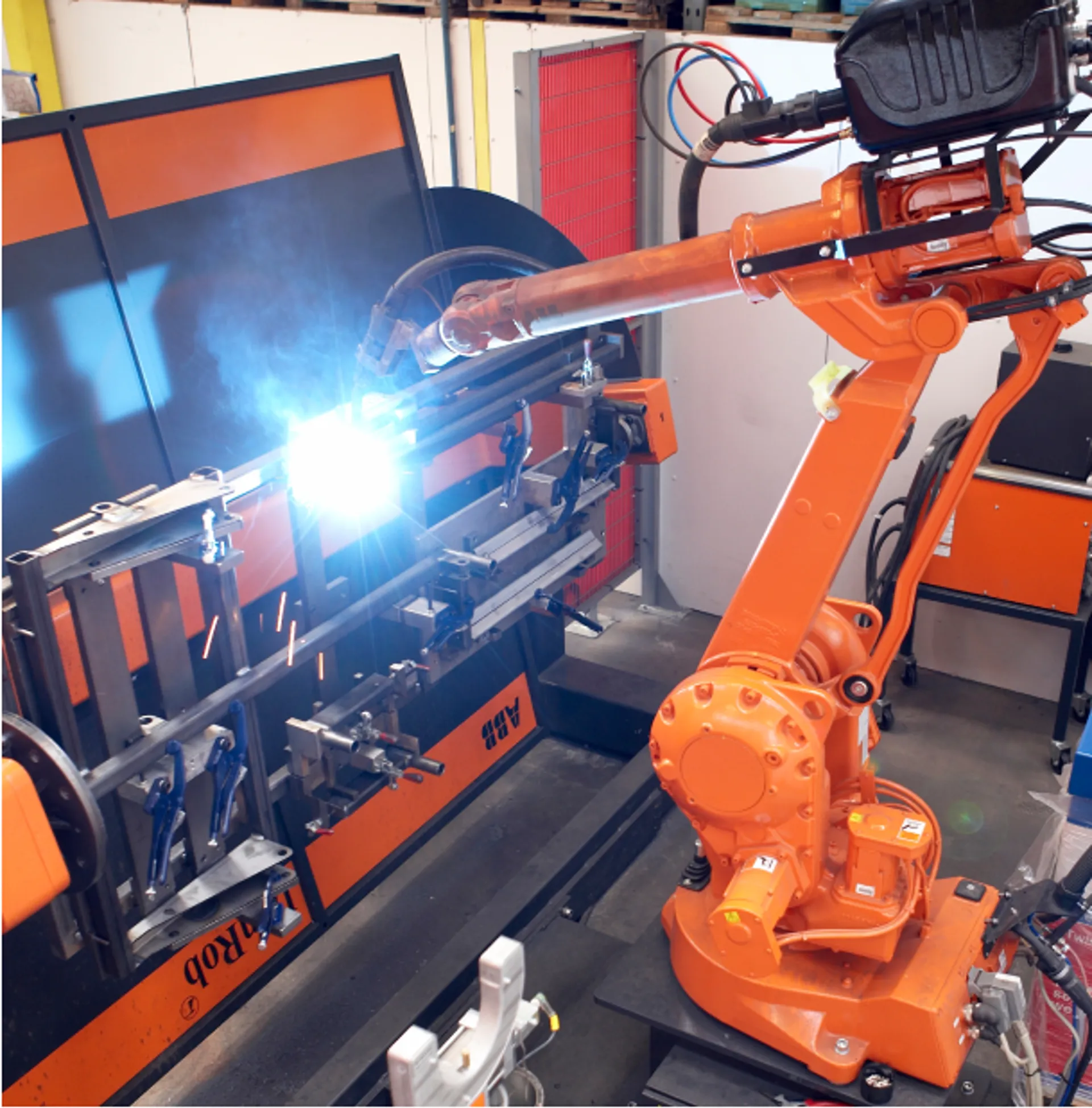 AC hydraulic robot production